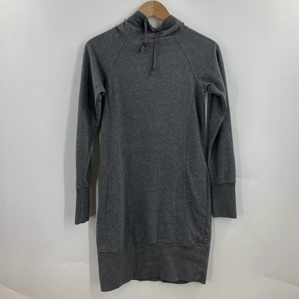 Toad & Co Women's Follow Through‎ long Sleeve Hooded Dress Size X-Small